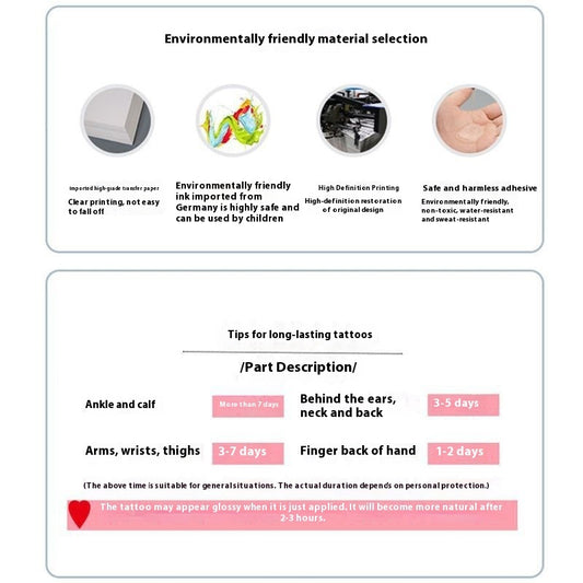 Blood Butterfly Temporary Tattoo