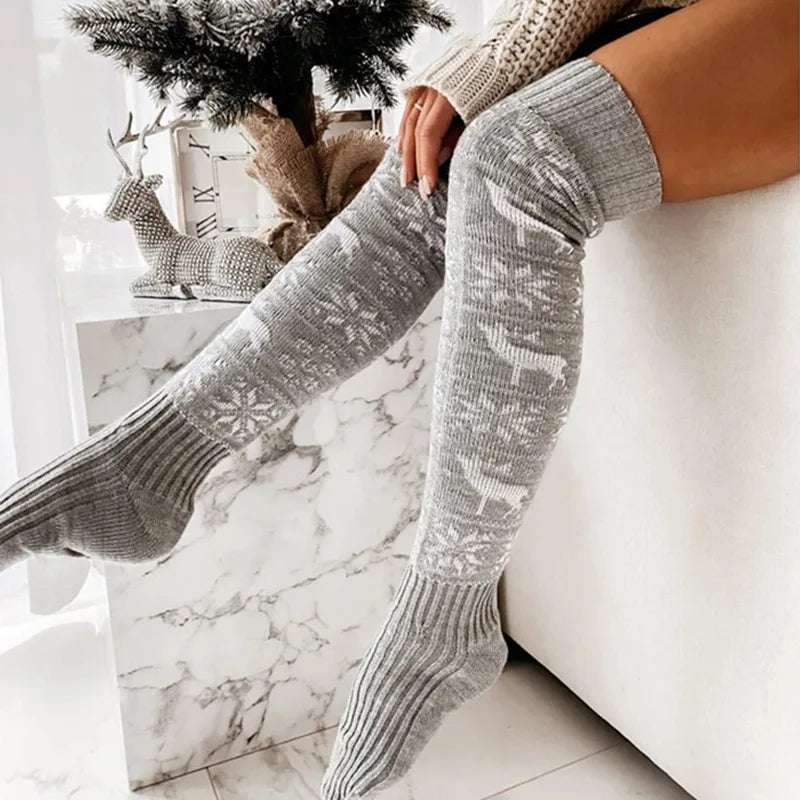 Knitted Thigh High Stockings