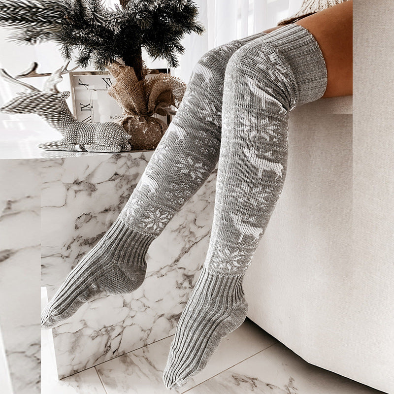 Knitted Thigh High Stockings
