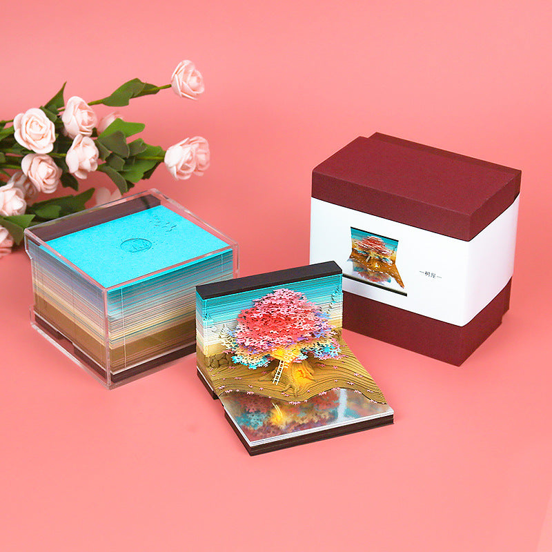 3D Tree House Calendar Pad 2026