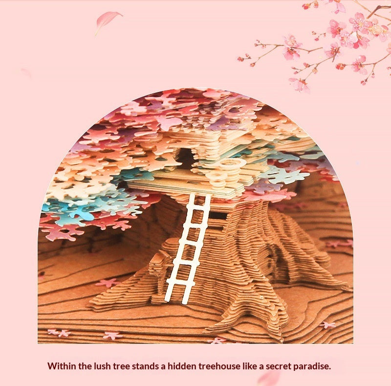 3D Tree House Calendar Pad 2026